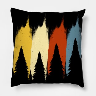 Forest Wood Retro Vintage Pillow