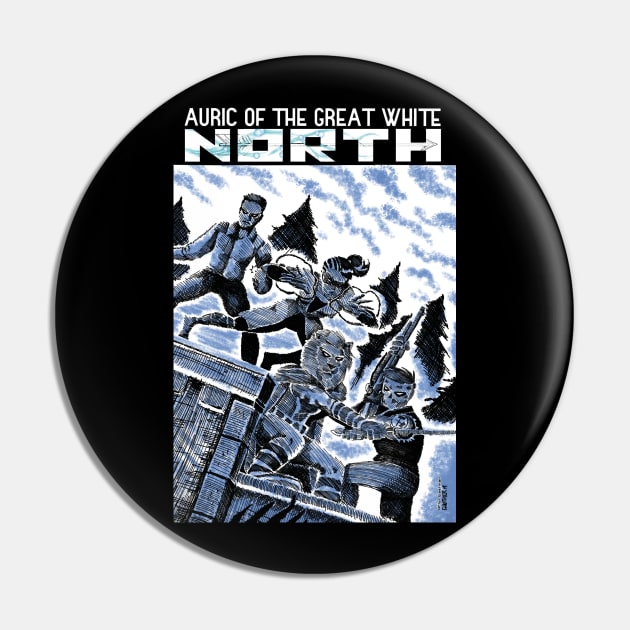 Auric of the TMNT Homage Pin by Great North Comic Shop