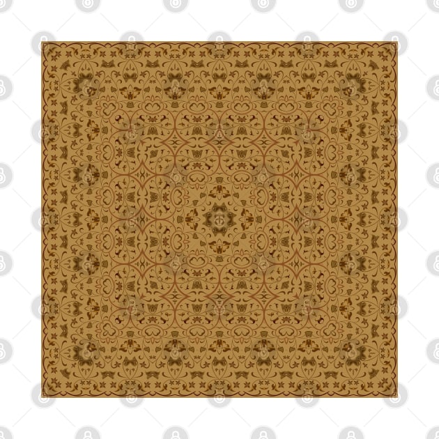 Bright square arabic ornate pattern by IrinaGuArt