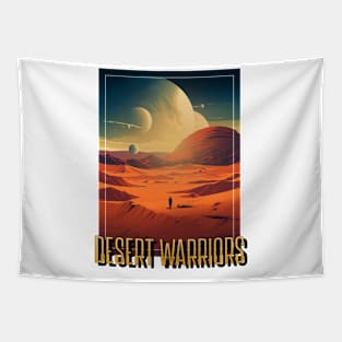 Desert Warriors science fiction Tapestry