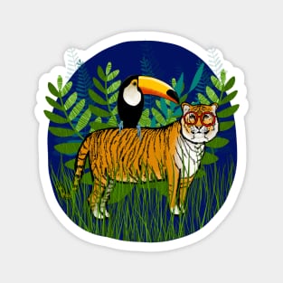 The Tiger and The Toucan Magnet