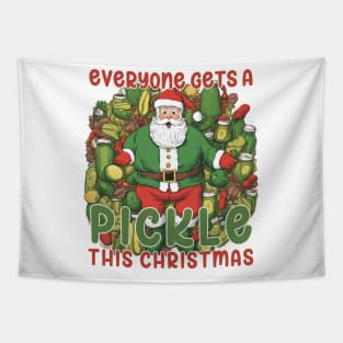 Pickle Lover Gift, Pickle Santa Gift, Christmas Pickle Gift Tapestry