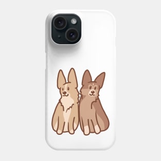 Cute Corgi Best Friends Phone Case