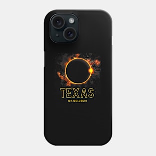 Texas Total Solar Eclipse 2024 April 8Th Phone Case