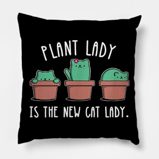 Cactus Garden Funny Plant Cat Lady    Gift Pillow