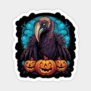 Vulture Halloween Magnet