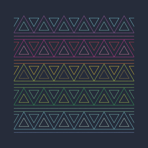 Rainbow Triangles Patterns by Tobe_Fonseca