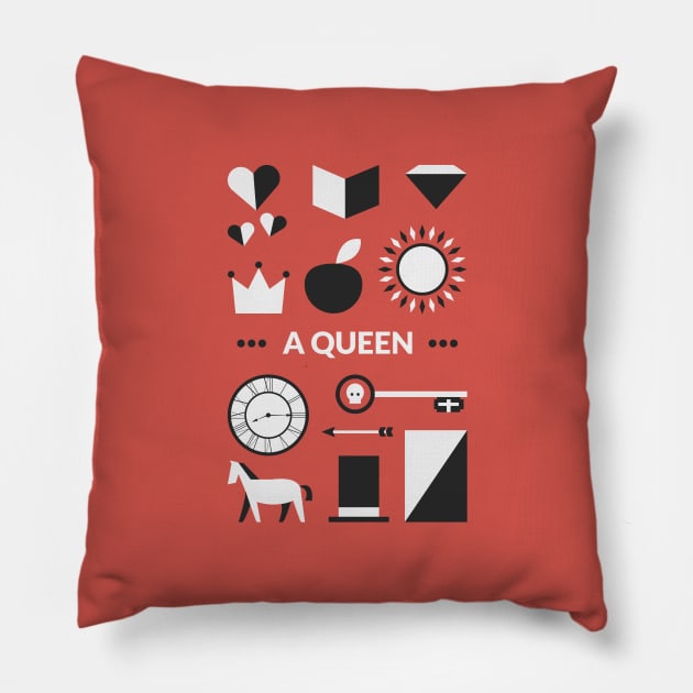 Once Upon A Time - A Queen Pillow by Red