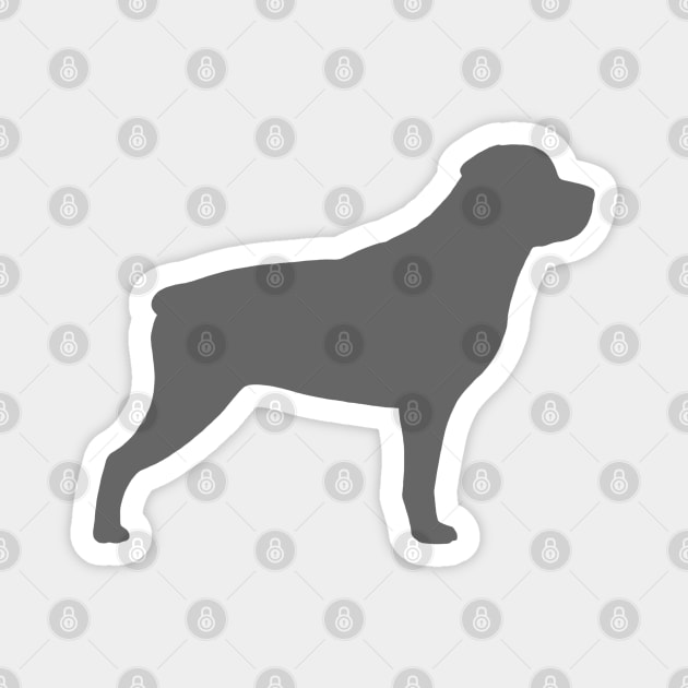 Rottweiler Dog Breed Silhouette Magnet by Coffee Squirrel