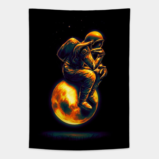 The Space Thinker Tapestry by nicebleed