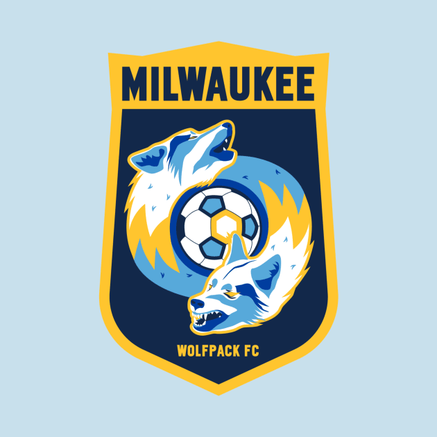 Milwaukee Wolfpack Logo by Liz Steiner