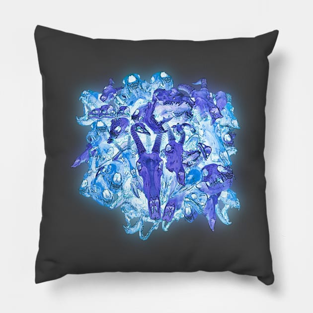 Blue Pack Pillow by adampriester