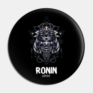 Ronin Mask Japan Warrior Brave Pin