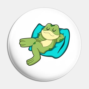 Frog at Sleeping with Pillow Pin