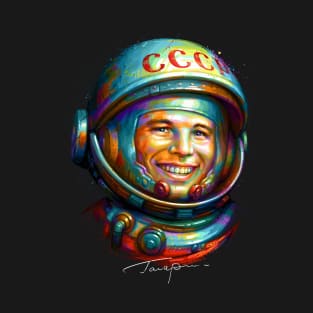 Yuri Gagarin − The First Human in Space T-Shirt