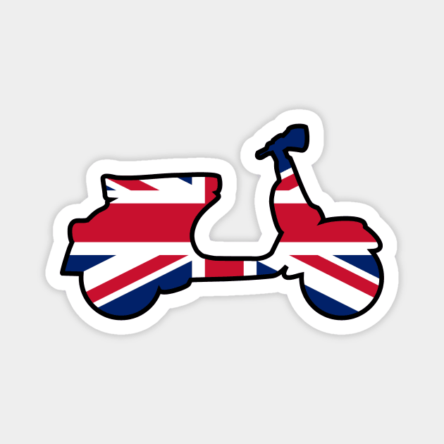 Union Jack Scooter Magnet by Skatee