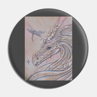 Unlikely friends dragon by Renee L Lavoie Pin