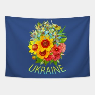 Big bouquet of Ukrainian flowers Tapestry