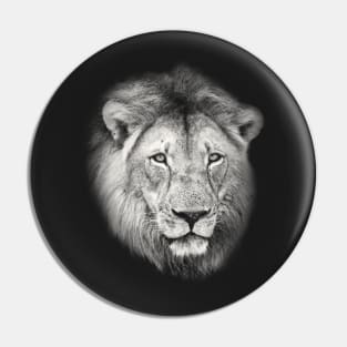 Lion Portrait African Wildlife Pin