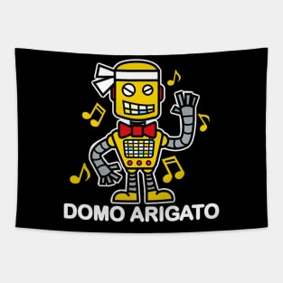 80s Music Domo Arigato Robot Tapestry