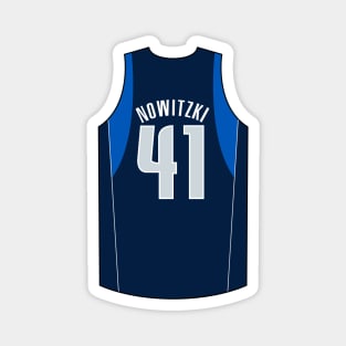 Dirk Nowitzki Dallas Jersey Qiangy Magnet