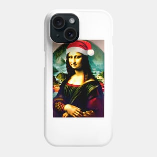 Santa Mona Lisa (Celebrity Christmas) Phone Case