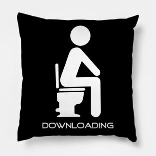 Funny Downloading Toilet Pillow