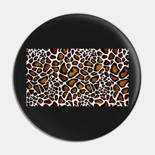 Giraffe Camo Artistic Pattern Pin