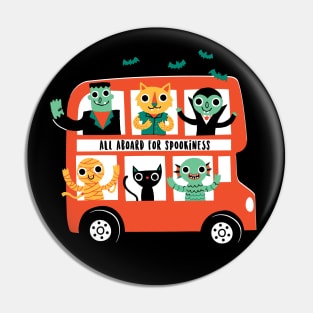 Spooky Bus Pin