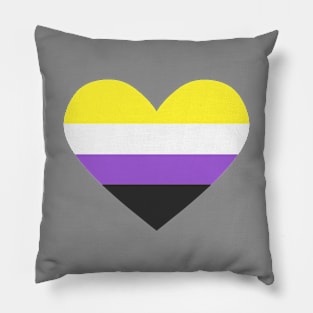 non binary heart Pillow