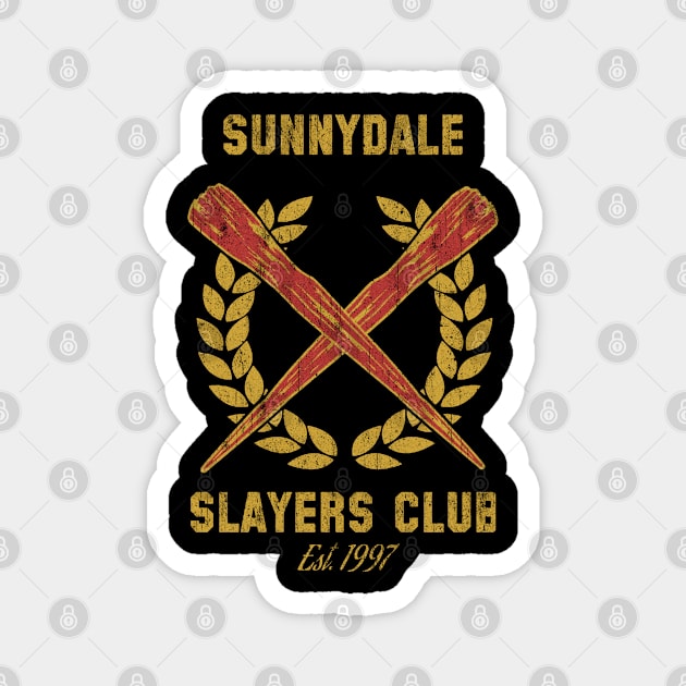 Sunnydale Slayers Club Vintage Magnet by Ilustra Zee Art