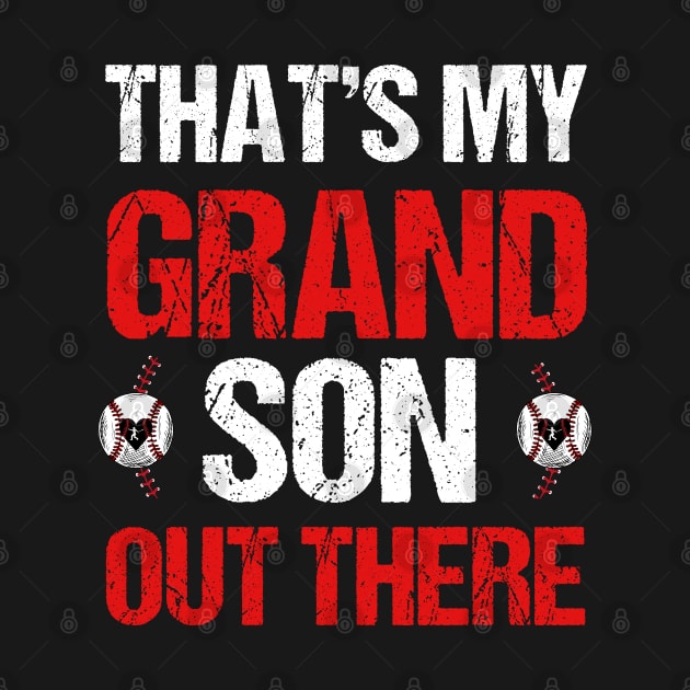 Women's Baseball Grandma That's My Grandsons Out There baseball mom, mama,mother by Emouran