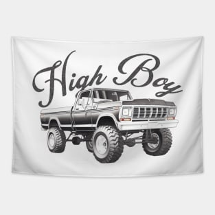 Ford Truck Vintage Highboy Design Sketch Tapestry