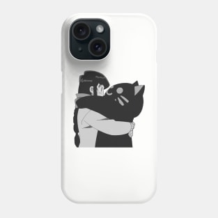 komi with cat plushie Phone Case