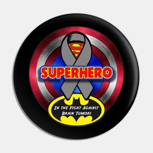 Superhero Against Brain Tumors Pin