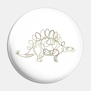 Knotted Stegosaurus Pin