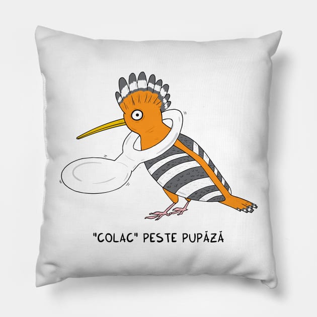 Colac peste pupaza Pillow by adrianserghie