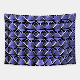 3D Geometric Polygon (Lavender Purple) Tapestry