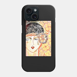 dusty art deco flapper Phone Case