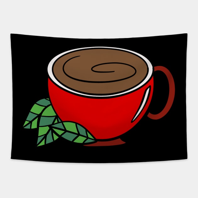 Hot Cocoa Tapestry by Kelly Louise Art