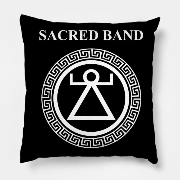 Sacred Band of Carthage Shield of Tanit Pillow by AgemaApparel