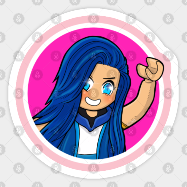Funneh Blue Haired Game Character Waving Funneh Sticker Teepublic - roblox character waving
