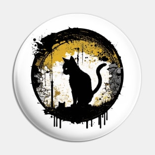 Discover the Magic of Feline Fantasy with Cat Warrior Art Pin