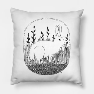 White Rabbit Pillow