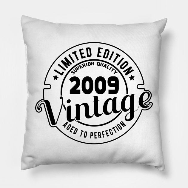 2009 VINTAGE - 12Th BIRTHDAY GIFT Pillow by KC Happy Shop