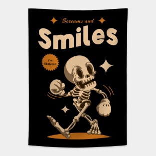 Funny Skeleton Halloween Tapestry