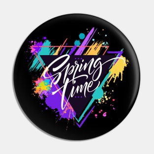 Spring Time Splatter Pin