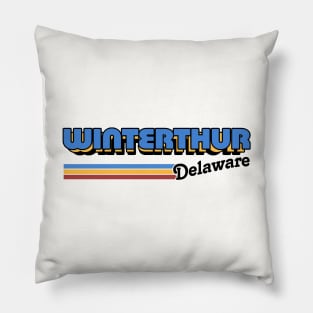 Winterthur, Delaware / / Retro Styled Design Pillow