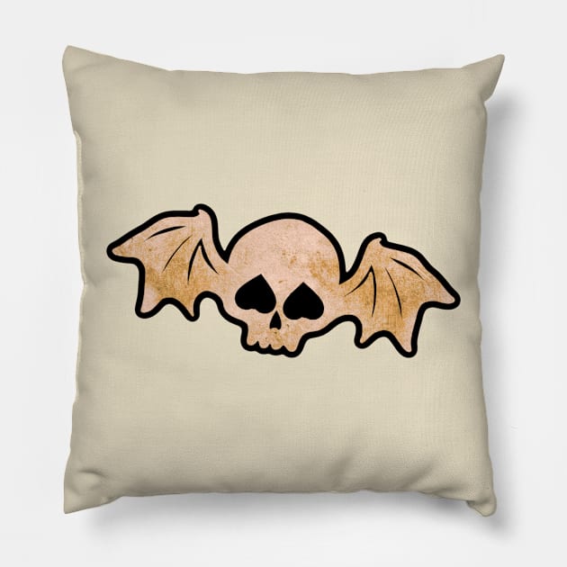 batty bat Pillow by BoneArtPetite