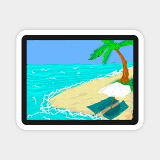 Beachy scene Magnet